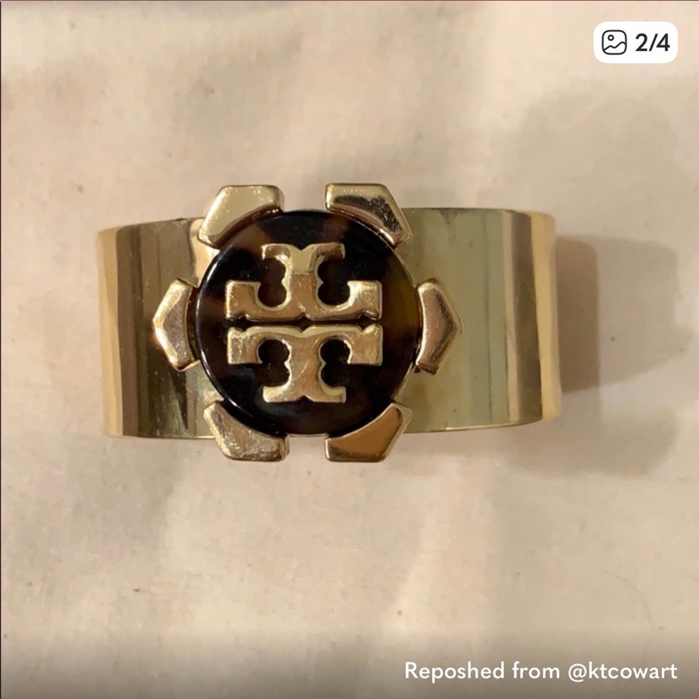Tory Burch Gold and Black Bracelet
